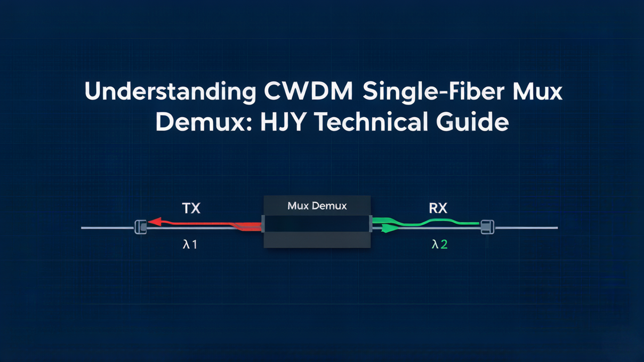 Single-Fiber CWDM Mux Demux Tutorial