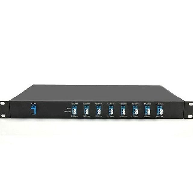 Customizable Wavelengths 8CH 1RU Rack Mount Simplex BIDI Transmission CWDM Mux or Demux for Optical Solution