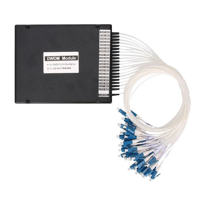 Versatile 2~16CH DWDM MUX DEMUX ABS BOX MODULE for Various Applications including DWDM Systems and PON Networks