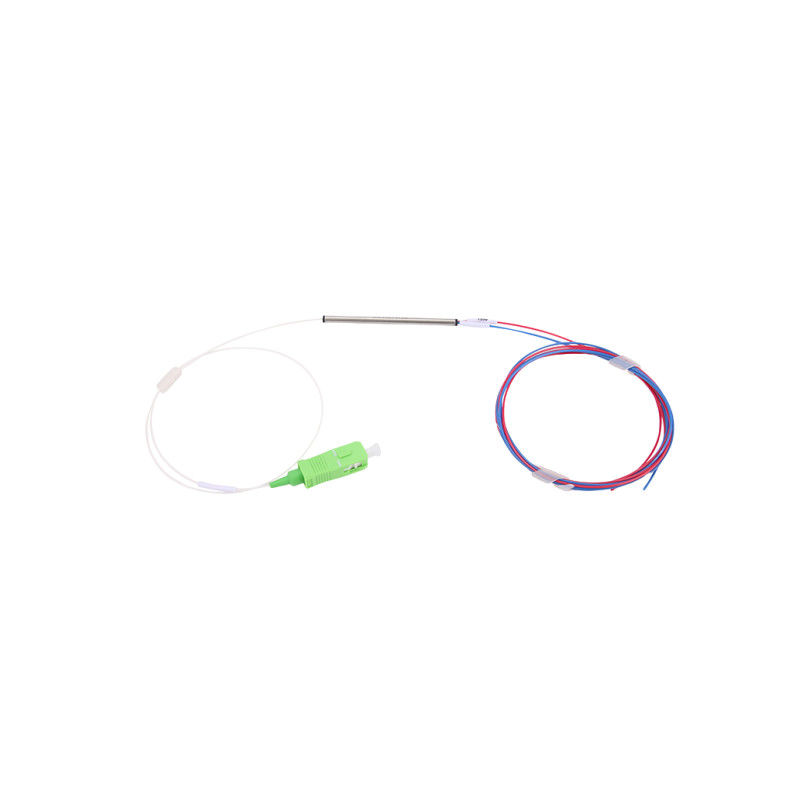 Professional Grade Optical Multiplexer CWDM Filter 1x2 Fiber Optical Bare Cwdm Multiplexer with Steel Tube for CWDM Optical Transmission Setups