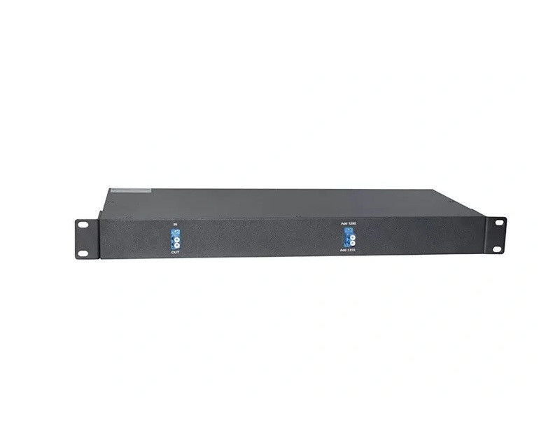 2 Channels Type A Mux CWDM Demux 1RU Rack Mount Simplex Cwdm In Optical Fiber