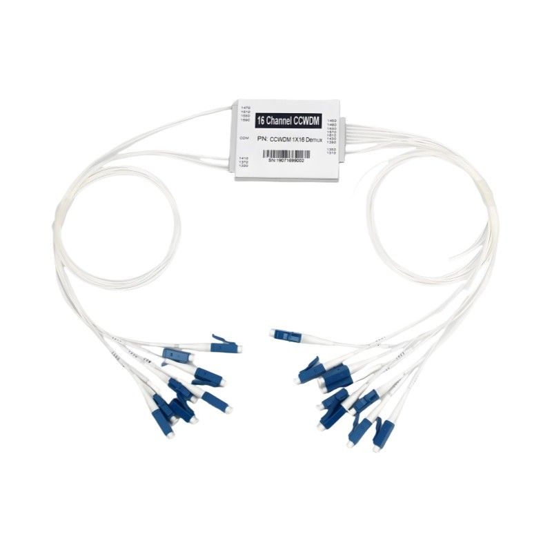 High lsolation 16CH CCWDM MUX DEMUX Module Passive CWDM MUX with Lower insertion Loss
