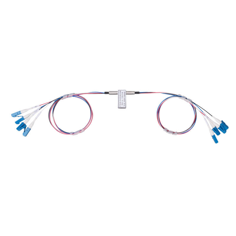 Dual 2x2 Bypass Optical Switch Wavelength 1260nm To 1620nm SM Fiber Network Switch