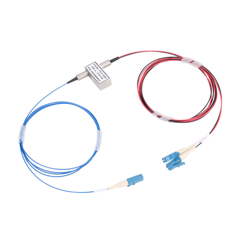 1x2 Mechanical Optical Level Switch Fast Switching Speed For High Speed Data Transmission