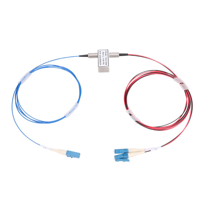 1x2 Mechanical Optical Level Switch Fast Switching Speed For High Speed Data Transmission