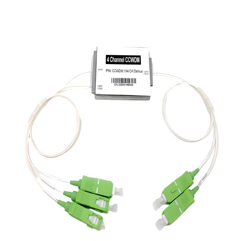 4CH Compact CWDM MUX DEMUX Module CCWDM Multiplexer with High Isolation and Low Insertion Loss for Network Expansion