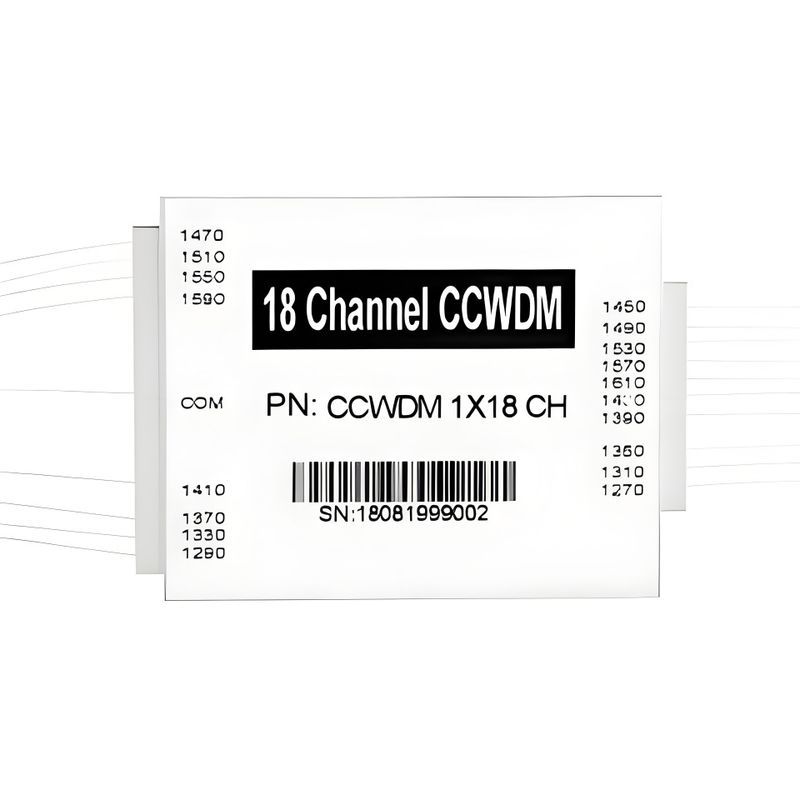 Excellent Reliability and Thermal Stability 18CH Compact CWDM CCWDM Mux for Network Expansion and Data Transmission