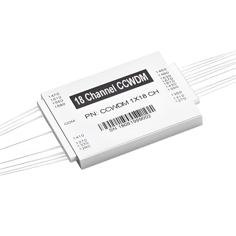 Excellent Reliability and Thermal Stability 18CH Compact CWDM CCWDM Mux for Network Expansion and Data Transmission