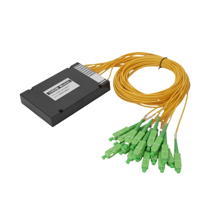 Wavelength Division Multiplexing with 16 Channel CWDM Mux Demux Module and Low Insertion Loss for High Density Networks