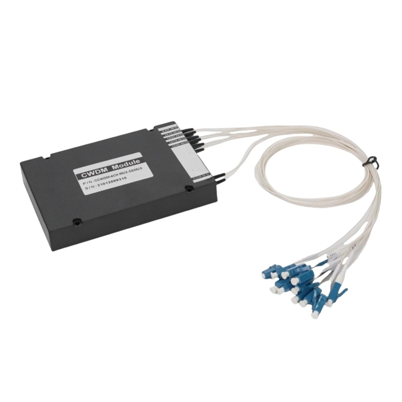 4-Channel CWDM MUX DEMUX ABS Box Industrial Solution for Metro Access Data Centers Dual Fiber 1550-1610nm Stability