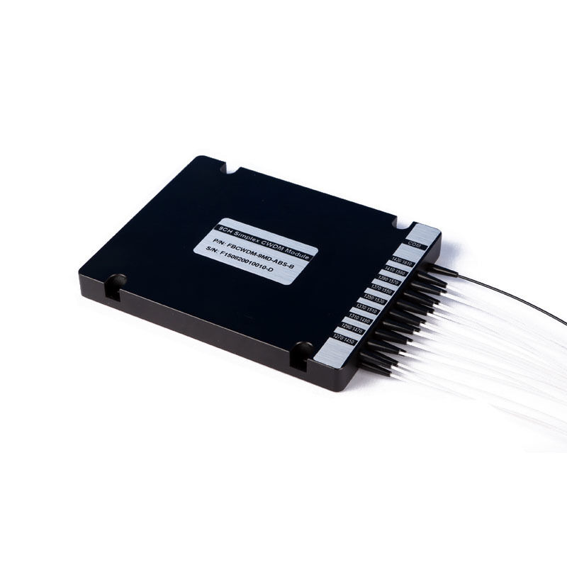 Módulo de multiplexador CWDM ABS Box con baja pérdida de inserción, aislamiento de alto canal y amplia longitud de onda de funcionamiento