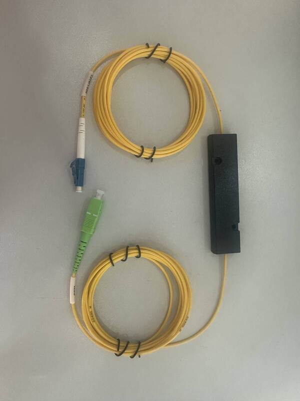 FWDM 1650nm reflection WDM filter mux the OTDR's wavelength 1650nm with 1310/1550 wavelength and output will be 1650+1310/1550 T1260-1610 R 1625-1670