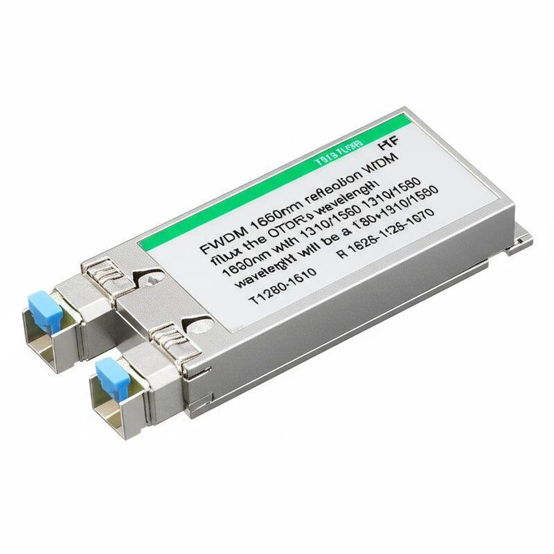 Filtre FWDM à réflexion 1650nm avec plage de longueurs d'onde de fonctionnement 1260-1670nm et gestion de puissance de 500mW pour une séparation efficace du signal