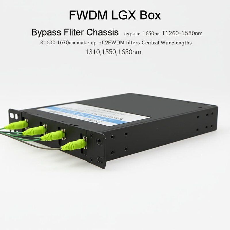 FWDM Filter with 1650nm Reflection for 1310/1550/1650nm Wavelengths in LGX Box Package