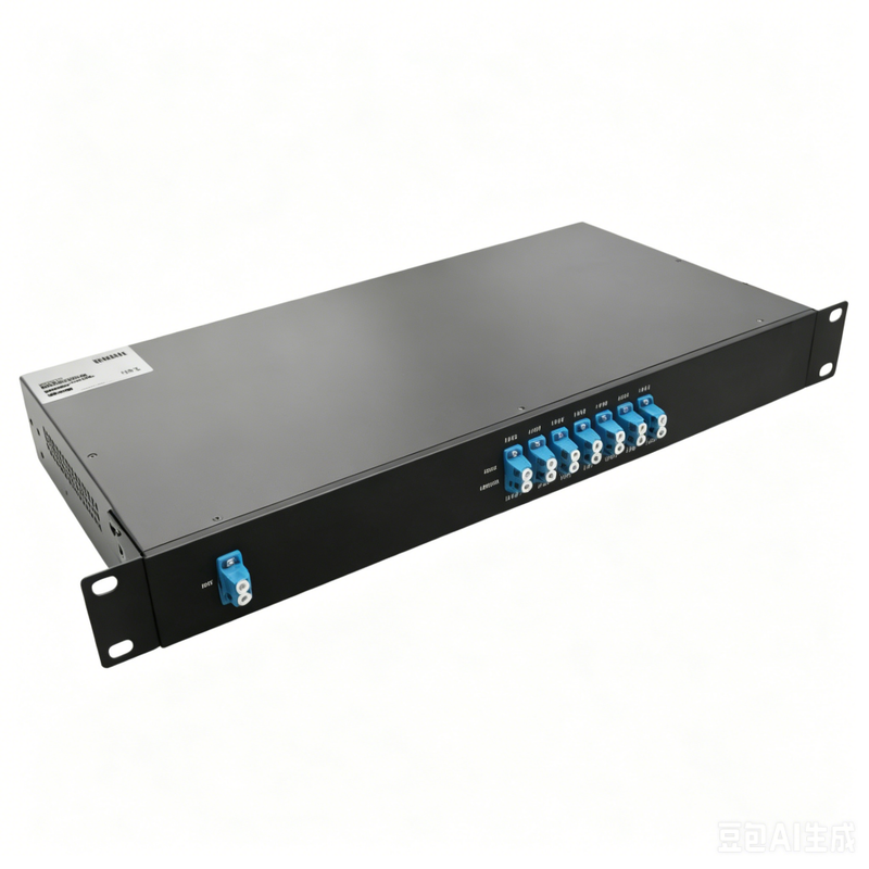 Telecom Grade 1RU 16CH CWDM Mux Demux Simplex LC/UPC 1270-1570nm Optical Fiber WDM Module