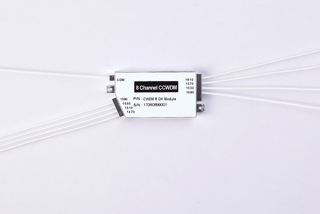 8+1 CH Compact CCWDM MUX Module 1471-1611nm 1310nm Upgrade Port Free-Space CWDM Multiplexer SC APC