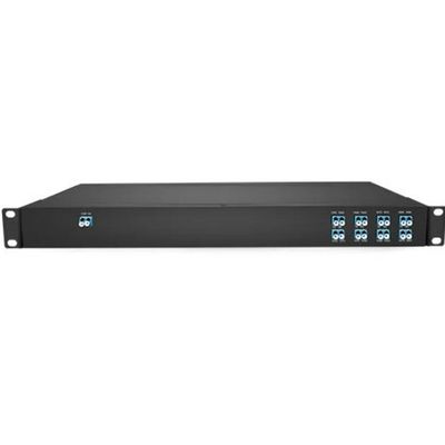 Advanced 1RU Rack Mount 8 channels Duplex Dual Fiber CWDM Mux Demux Optical Networking Solution