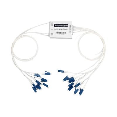 High Wavelength Accuracy and Stability 16CH Compact CWDM CCWDM Multiplexer for Protocol and Rates Transparent Applications