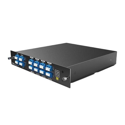 1U 8CH DWDM MUX/DEMUX with Monitor Port Dual Fiber LC LGX Rack Solution