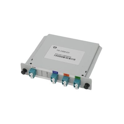 6 Channel Simplex CWDM MUX DEMUX LGX Plastic Housing Bidirectional Fiber For 5G Telecom