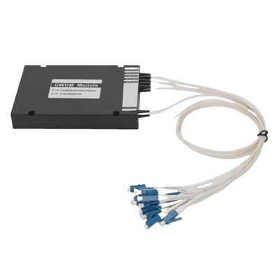 6CH CWDM Modules 1271-1371nm Mux/Demux Singel Fiber Low Insertion Loss High Isolation And Directivity Accept Customization